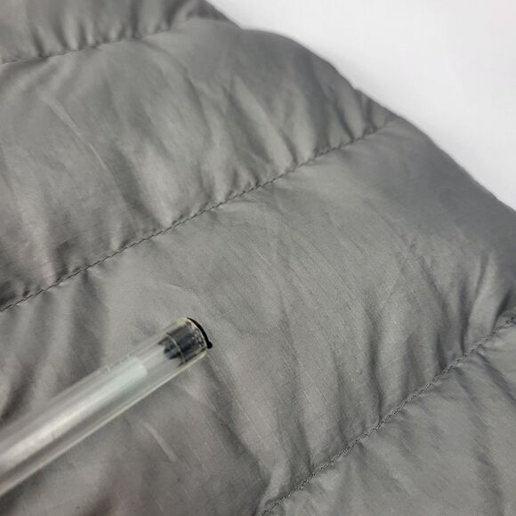 Patagonia Down Sweater Womens Hooded Pullover Jacket Kangaroo Pocket Gray Size M - Picture 7 of 16